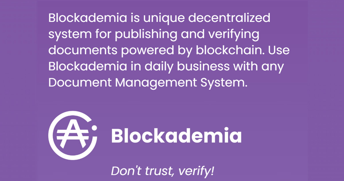 Blockademia projekt
